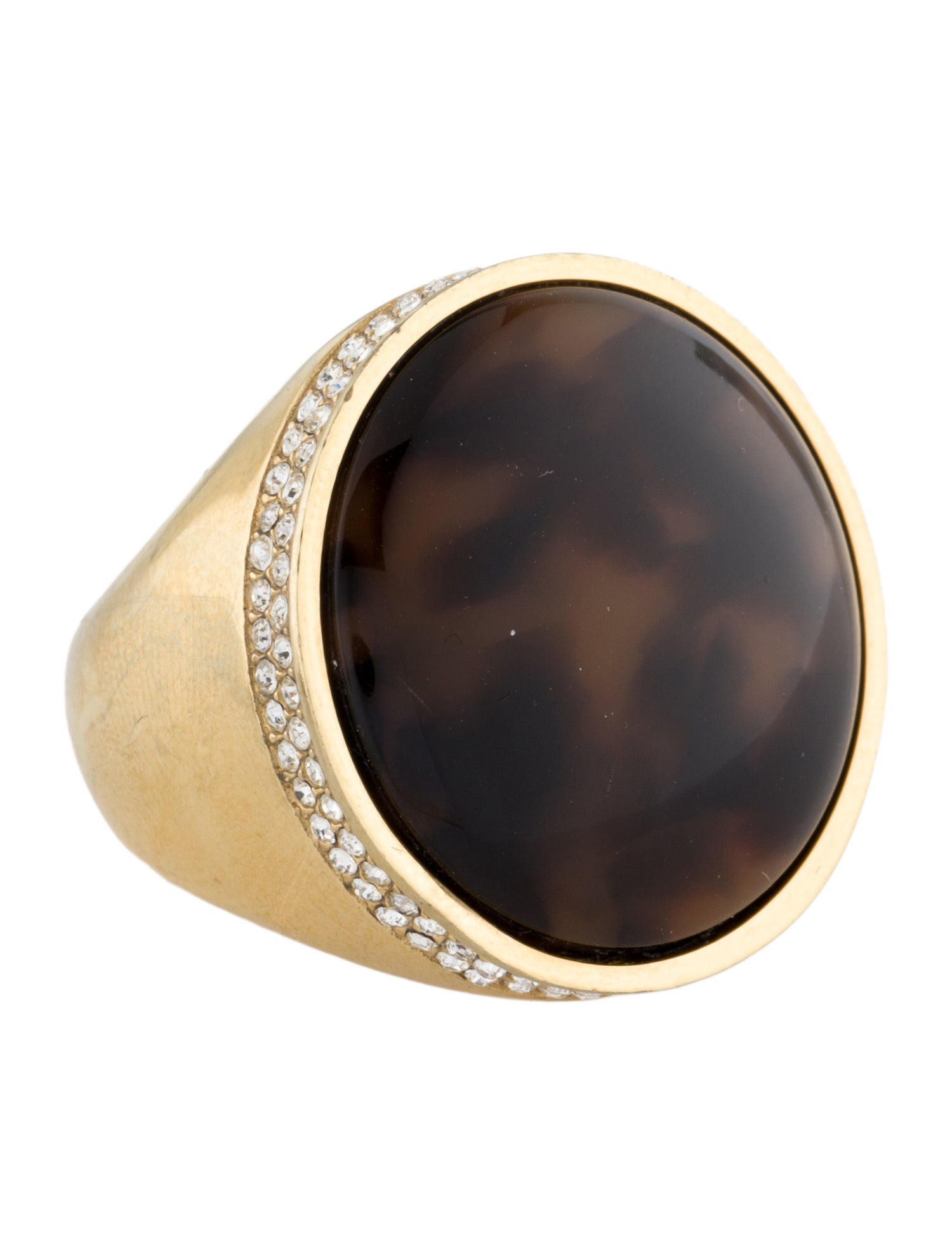 Michael Kors Crystal & Resin Cocktail Ring